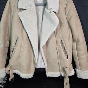 Tan Shearling Women's Jacket